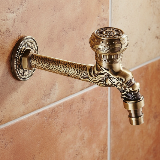 Tapkraantje koud water brons