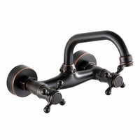 Nostalgische olie bronzen badkraan muurbevestiging