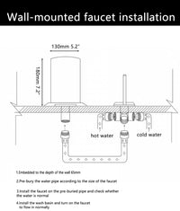 Eingebauter Wasserfallhahn – geeignet für Badewanne oder Waschbecken