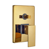 Gouden inbouw douche-set