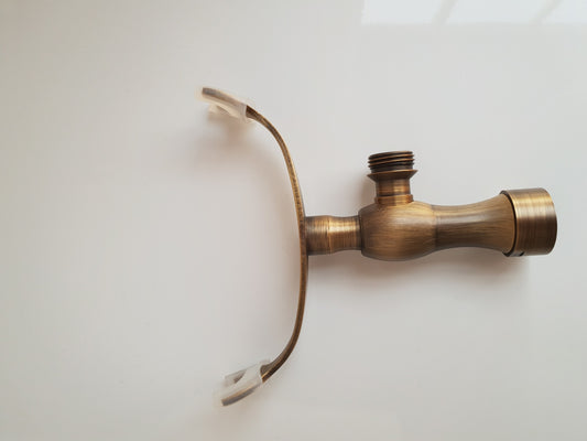 Bronzen handdouche houder