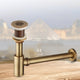 Bronze-colored siphon for washbasin