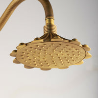 Sierlijke bronzen opbouw douche