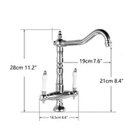 Landelijke Nostalgische Keukenkraan in Chroom
