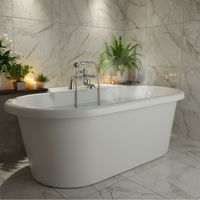 Country chrome bath rim tap