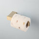 Matte gold toilet roll holder