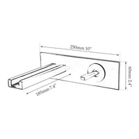 Chroom inbouw kraan