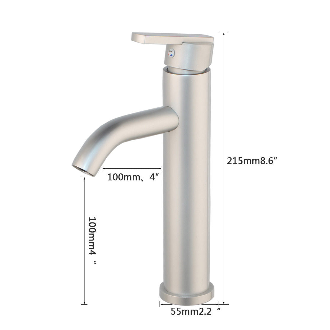 Aluminium wastafelkraan