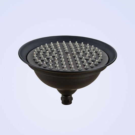 Runder Duschkopf aus Ölbronze