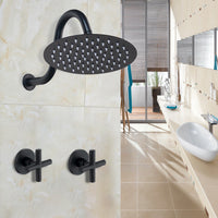 Gewreven olie bronzen inbouw douche