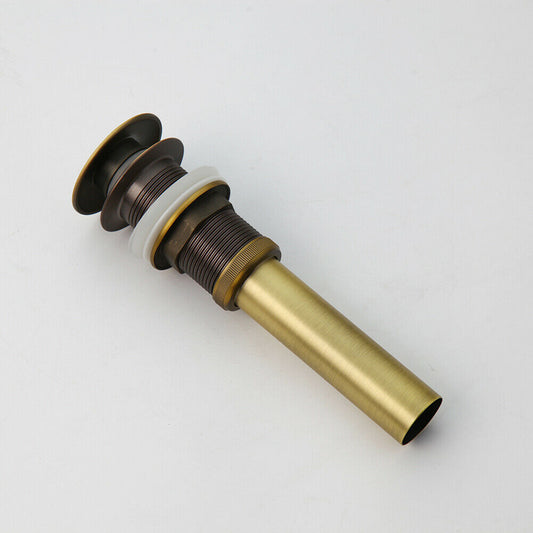 Klick-Ablauf ohne Überlauf, bronzefarben