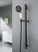 Oil bronze colored slide bar with hand shower