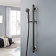 Oil bronze slide bar with hand shower