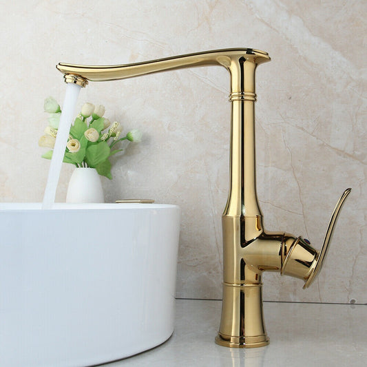 Goud glanzende kraan