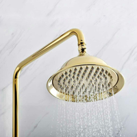 Gouden opbouw douche-set