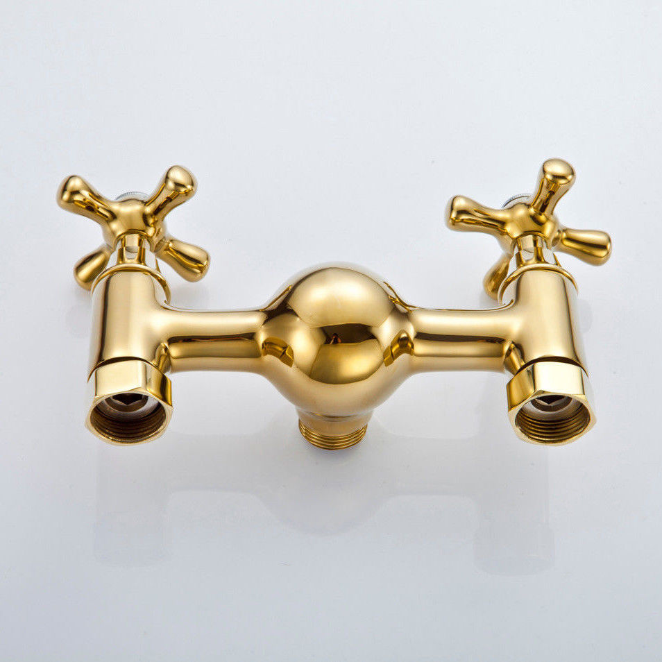 Nostalgische gouden opbouw douche