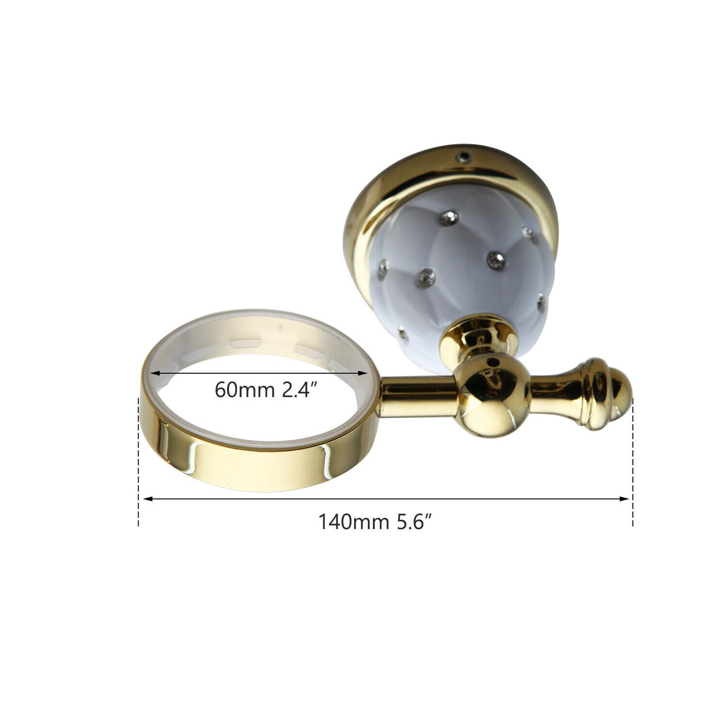 Gouden badkamer accessoire set