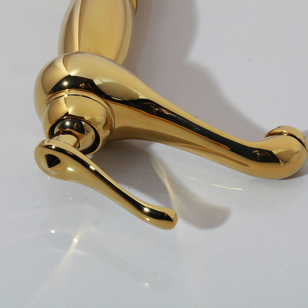 Gouden opbouw douche-set