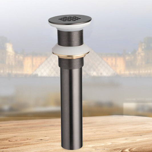 Ablaufgarnitur für Waschbecken aus Gunmetal, nicht verschließbar