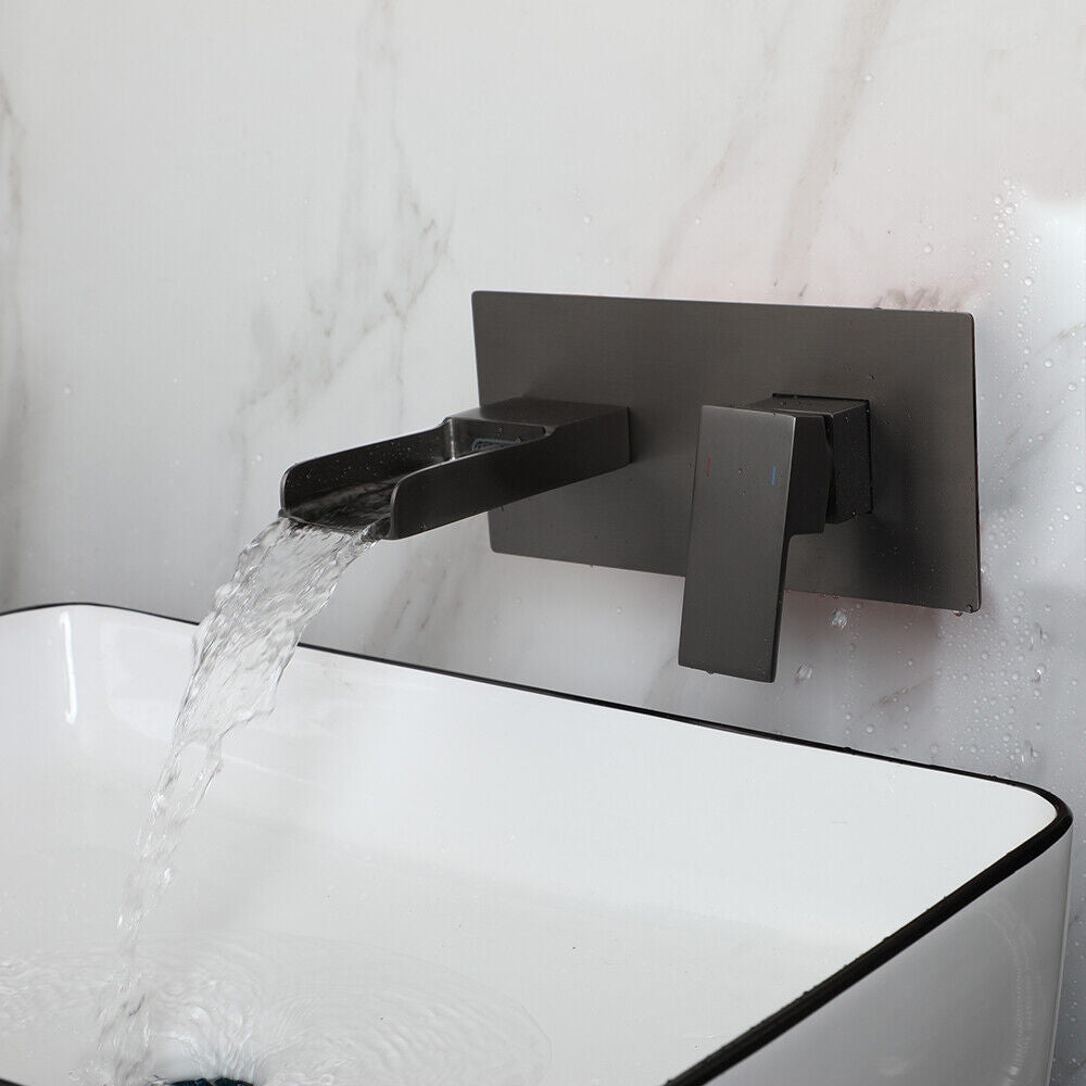 Gun metal inbouw waterval mengkraan