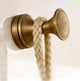 Bronze-colored hook for bathroom