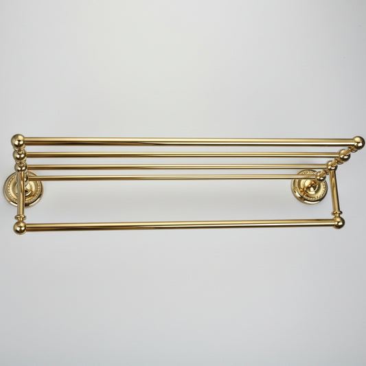 Goudkleurig handdoek rek