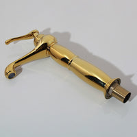 Gouden opbouw douche-set