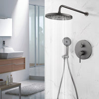 Gunmetal inbouw regendouche stortdouche