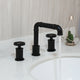 Industrial 3-piece black mixer tap