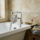 Country chrome bath rim tap