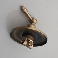 Landelijke inbouw regendouche set – Bronskleur – 22 cm douchekop