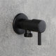 Matt black angle stop valve