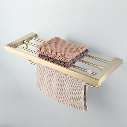 Handtuchhalter in Mattgold