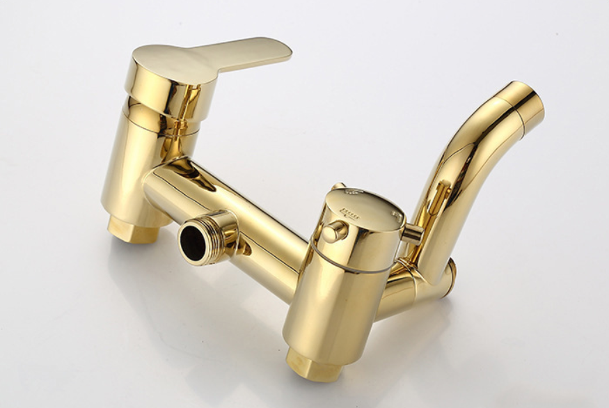 Gouden opbouw douche