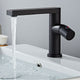 Modern black washbasin tap