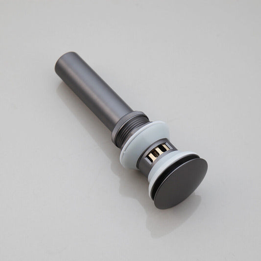 Gun Metal Klick-Ablauf mit Überlauffunktion