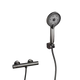 Thermostatische Gun Metal Douchekraan Set