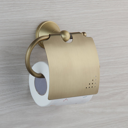 Nostalgischer Toilettenpapierhalter Bronze