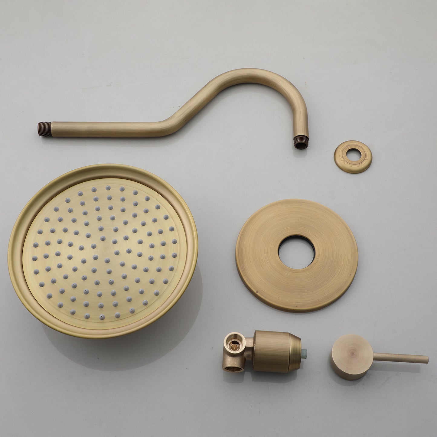 Nostalgische inbouw regendouche set – Bronskleur