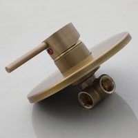 Nostalgische inbouw regendouche set – Bronskleur