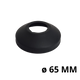 Zwarte rozet 65 mm | Taps toelopend afdekrozet kraan