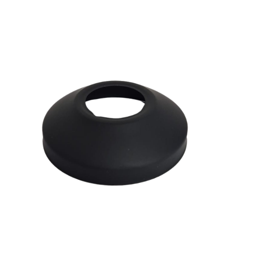 Zwarte rozet 65 mm | Taps toelopend afdekrozet kraan