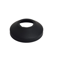 Zwarte rozet 65 mm | Taps toelopend afdekrozet kraan