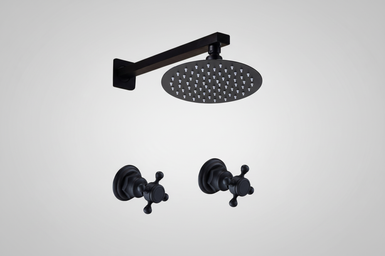 Inbouw douche-set olie brons