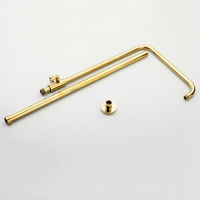 Gouden opbouw douche-set