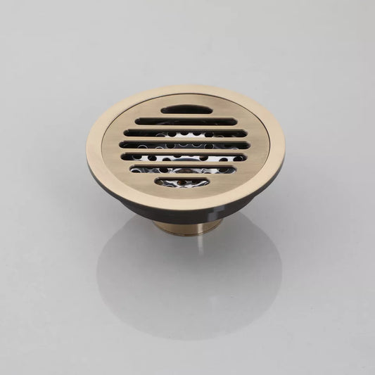 Bronzefarbener Country Round Duschablauf mit Geruchsverschluss