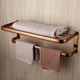 Rose gold towel rack for bathroom