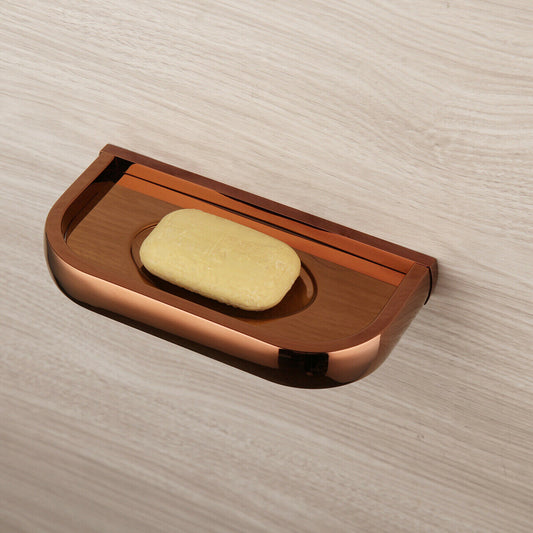 Roségoldfarbene Seifenschale fürs Badezimmer