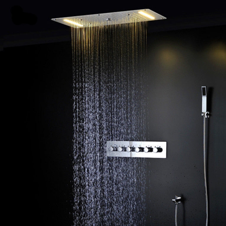 Luxe waterval LED stortdouche combinatie