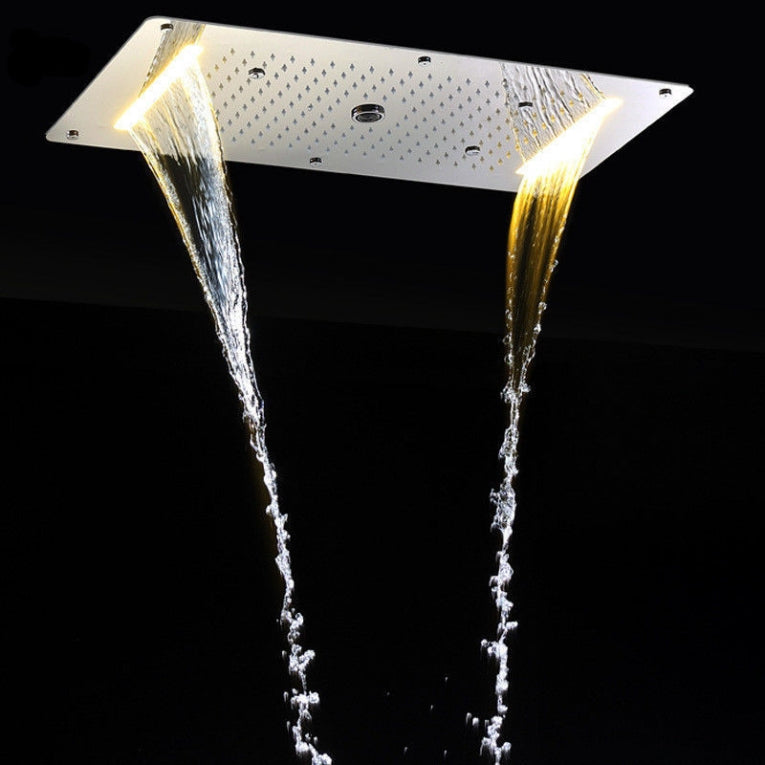 Luxe waterval LED stortdouche combinatie